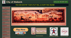 Desktop Screenshot of cityofmabanktx.org