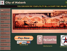 Tablet Screenshot of cityofmabanktx.org